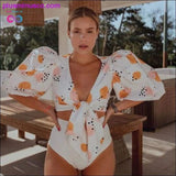 Plus Minus Co Sexy Bikinis With Cover Ups Women High Waist Swimsuit, view 3