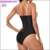 Plus Minus Co Sexy Deep V Women One Piece Plus Size Swimwear, view 4