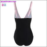 Plus Minus Co Sexy Deep V Women One Piece Plus Size Swimwear, view 5