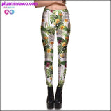 Plus Minus Co Sexy Girl Pencil Pants Black White Weed Maple Leaf Printed, view 2