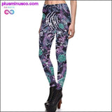 Plus Minus Co Sexy Girl Pencil Pants Black White Weed Maple Leaf Printed, view 6