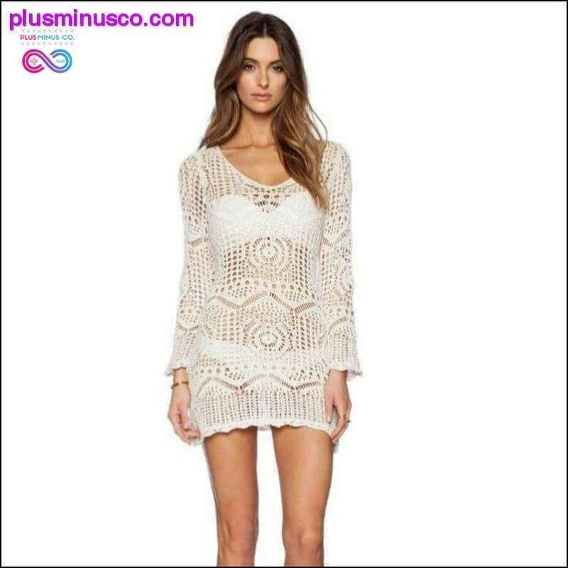 Plus Minus Co Sexy Girls Women Lace Crochet beach Dress women sexy Cover