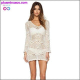 Plus Minus Co Sexy Girls Women Lace Crochet beach Dress women sexy Cover, view 2