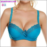 Plus Minus Co Sexy Lace Fashion Women Bow Push Up Bra Lingerie B Cup, view 2