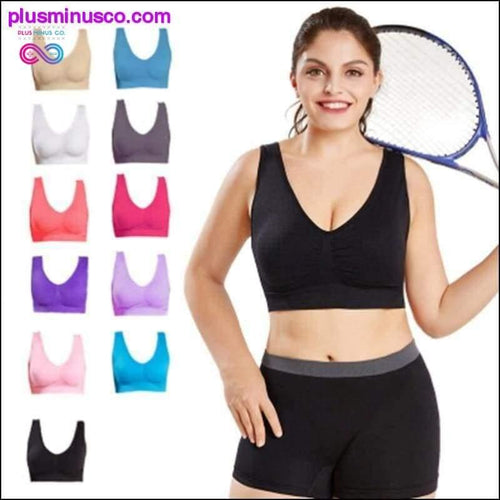 Plus Minus Co Sexy plus size Bras for Women Breathable Seamless Bra bh