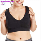 Plus Minus Co Sexy plus size Bras for Women Breathable Seamless Bra bh, view 3