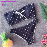 Plus Minus Co Sexy Strapless Bikini Set Off Shoulder, view 5