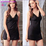 Plus Minus Co Sexy Spaghetti Strap Lace Nightgown Trim Lingerie Women, view 4