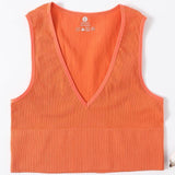 Plus Minus Co Sexy Women's Top Crop Top Female Seamless Underwear Tank Top, view 3