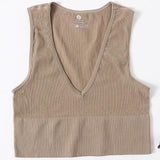Plus Minus Co Sexy Women's Top Crop Top Female Seamless Underwear Tank Top, view 5