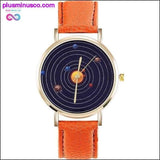 Plus Minus Co Shaarms Hot Solar System Women Watch Fashion Leather Quartz, view 4