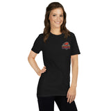 Plus Minus Co Respect The Commish – Fantasy Football Draft Tee for the Ultimate League Boss Short-Sleeve Unisex T-Shirt, view 2