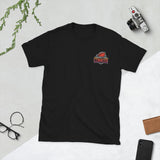 Plus Minus Co Respect The Commish – Fantasy Football Draft Tee for the Ultimate League Boss Short-Sleeve Unisex T-Shirt, view 3