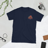 Plus Minus Co Respect The Commish – Fantasy Football Draft Tee for the Ultimate League Boss Short-Sleeve Unisex T-Shirt, view 5