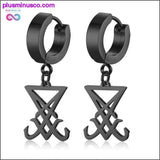 Plus Minus Co Sigil Of Lucifer Earrings Satanic Symbol Seal Of Satan in, view 2