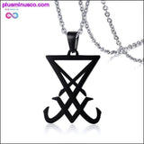 Plus Minus Co Sigil Of Lucifer Earrings Satanic Symbol Seal Of Satan in, view 4