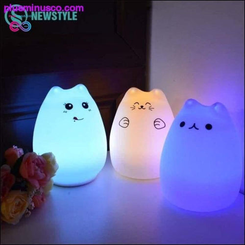 Plus Minus Co Silicone Touch Sensor LED Night Light For Children Baby Kids