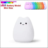 Plus Minus Co Silicone Touch Sensor LED Night Light For Children Baby Kids, view 3