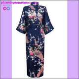 Plus Minus Co Silk Kimono Robe Bathrobe Women Satin Robe Silk Robes Night, view 4