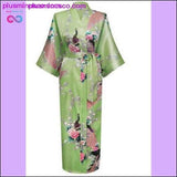 Plus Minus Co Silk Kimono Robe Bathrobe Women Satin Robe Silk Robes Night, view 5