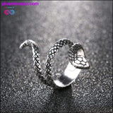 Plus Minus Co SIlver Snake Ring Fashion Jewelry || PlusMinusco.com, view 6
