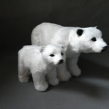 Plus Minus Co Simulation Animal Model Polar Bear Toy Polyethylene and Furs, Synthetic Furry Animal Decoration polar bear, view 2