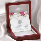Plus Minus Co Sisters Necklace, Sister's Love Knot Necklace, Birthday Gift, view 6