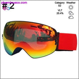 Plus Minus Co Ski Glasses & Snowboarding Goggles Eyewear Double Layers, view 4