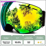 Plus Minus Co Ski Goggles and Winter Snow Sports Snowboard Goggles Eyewear, view 3