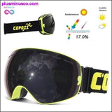 Plus Minus Co Ski Goggles w/ Double Layers UV400 Anti-Fog Big Ski Mask, view 6