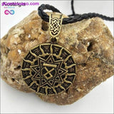 Plus Minus Co Slavic Kolovrat Pendant Necklace Star Of Russia Wheel Nordic, view 3