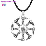 Plus Minus Co Slavic Kolovrat Wheel Amulet Pagan Pendant Necklace Viking, view 3