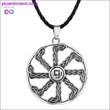 Plus Minus Co Slavic Kolovrat Wheel Amulet Pagan Pendant Necklace Viking, view 6