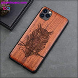 Plus Minus Co Slim Wood Back Cover TPU iPhone 11 Case || PlusMinusco.com, view 2
