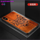 Plus Minus Co Slim Wood Back Cover TPU iPhone 11 Case || PlusMinusco.com, view 3