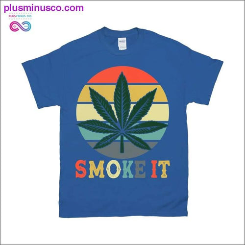Plus Minus Co Smoke it | Retro Sunset T-Shirts