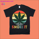 Plus Minus Co Smoke it | Retro Sunset T-Shirts, view 2