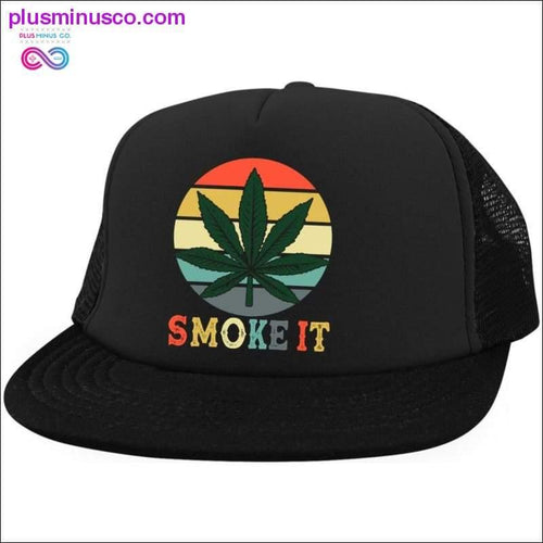 Plus Minus Co Smoke IT Trucker Hat with Snapback