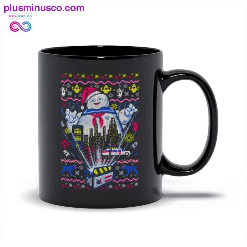 Plus Minus Co Snowman Black Mugs