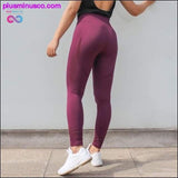 Plus Minus Co Soft Fitted Yoga Pants Women Seamless High Waist Running, view 4