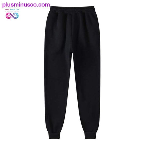 Plus Minus Co Solid Color Casual Pants Men Brand Men's Fashion Drawstring