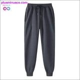 Plus Minus Co Solid Color Casual Pants Men Brand Men's Fashion Drawstring, view 2