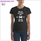 Plus Minus Co Some Girls like to wear Bow Real one Shoot them Women's, view 3