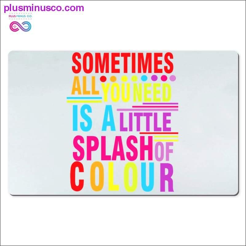 Plus Minus Co Sometimes all you need is a little splash of Colour Desk