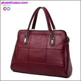 Plus Minus Co Sophisticated Style Black Genuine Leather Handbag for Women, view 4