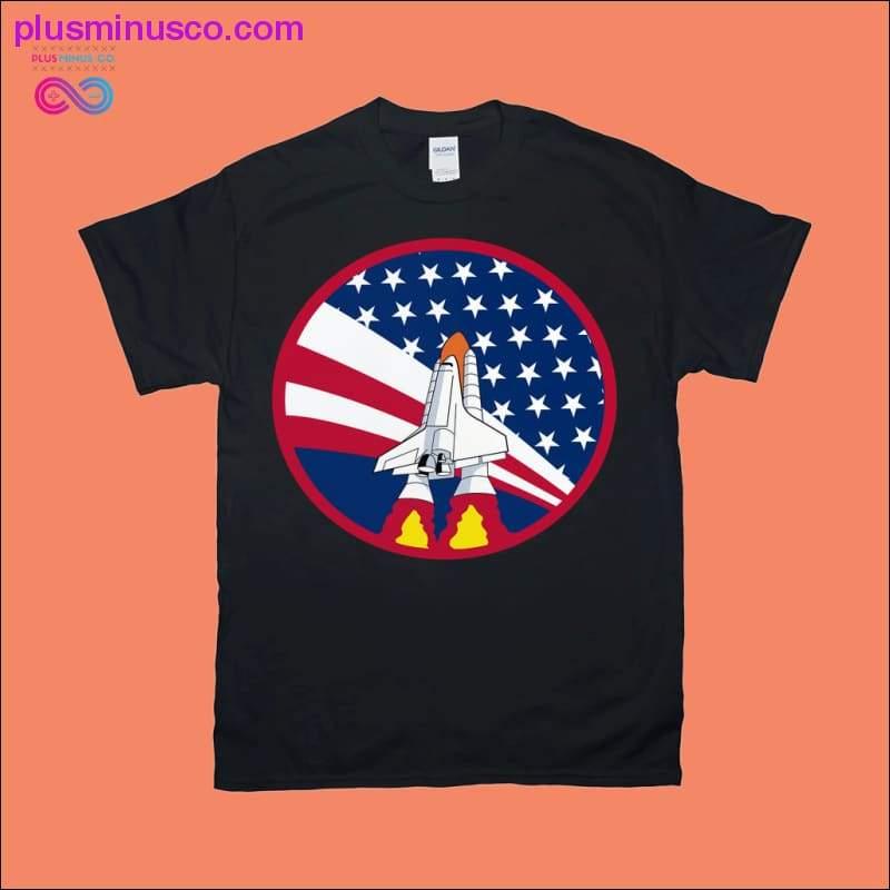 Plus Minus Co Space Shuttle | American Flag T-Shirts