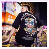 Plus Minus Co Special Japanese Tide brand short-sleeved men and women, view 2