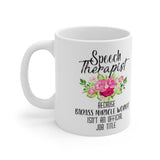 Plus Minus Co Speech Therapist Because badass miracle worker is not an official title Mugs, Coffee mug, Cute mug, Speech pathology, Speech therapist, view 4