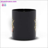 Plus Minus Co Spider with a Red Light Bulb Black Mugs, view 4