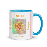 Plus Minus Co Spiritual  Mug Yin Yang  In Touch with Cosmos Star- Material - Spiritual Mug with Color Inside, view 4